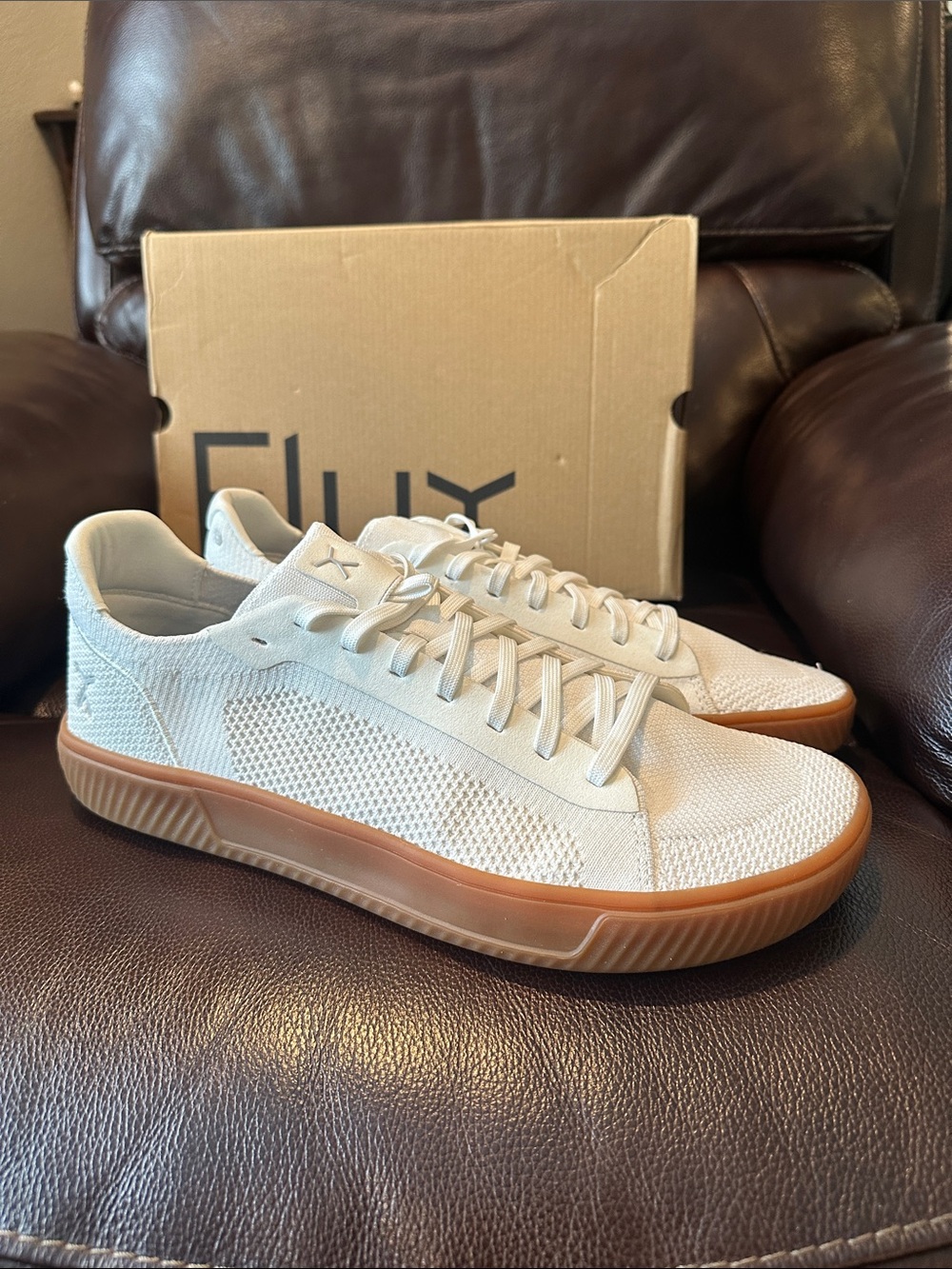 Flux Men’s Adapt Knit Sneakers with Gum Sole - Picture 2 of 10